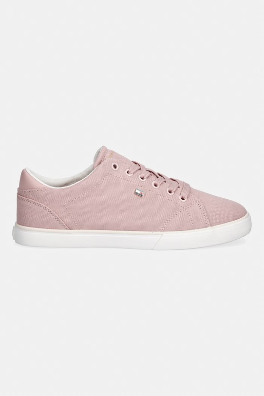 Tommy Hilfiger TH LOW PROFILE VULC CANVAS tenisówki damskie FW0FW09102 różowy SS26