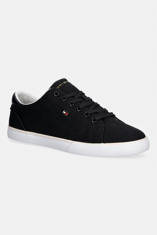 Tommy Hilfiger TH LOW PROFILE VULC CANVAS tenisówki damskie czarny FW0FW09102