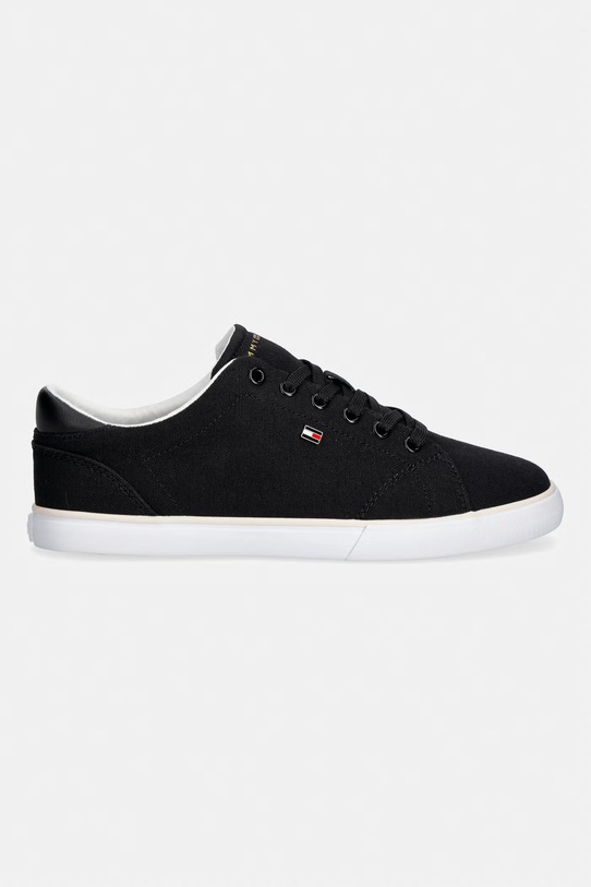 Tommy Hilfiger TH LOW PROFILE VULC CANVAS tenisówki damskie FW0FW09102 czarny SS26