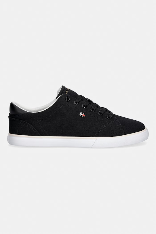Tommy Hilfiger TH LOW PROFILE VULC CANVAS tenisówki damskie FW0FW09102 czarny SS26