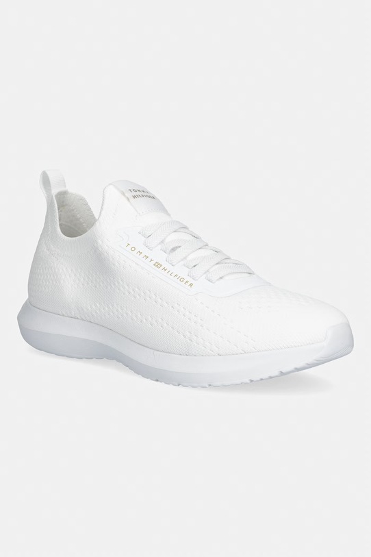 Tommy Hilfiger TH KNIT EXTRALIGHT RUNNER sneakers γυναικεία λευκό FW0FW09112