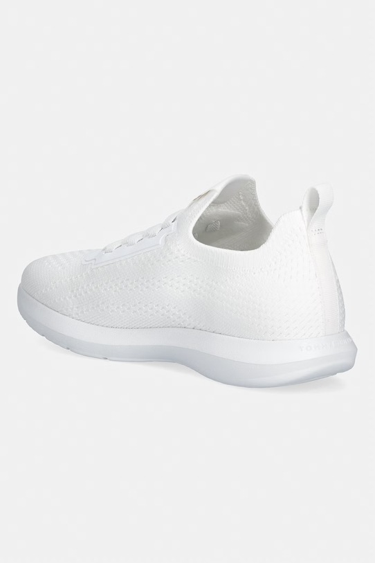 Παπούτσια Tommy Hilfiger TH KNIT EXTRALIGHT RUNNER sneakers γυναικεία FW0FW09112 λευκό