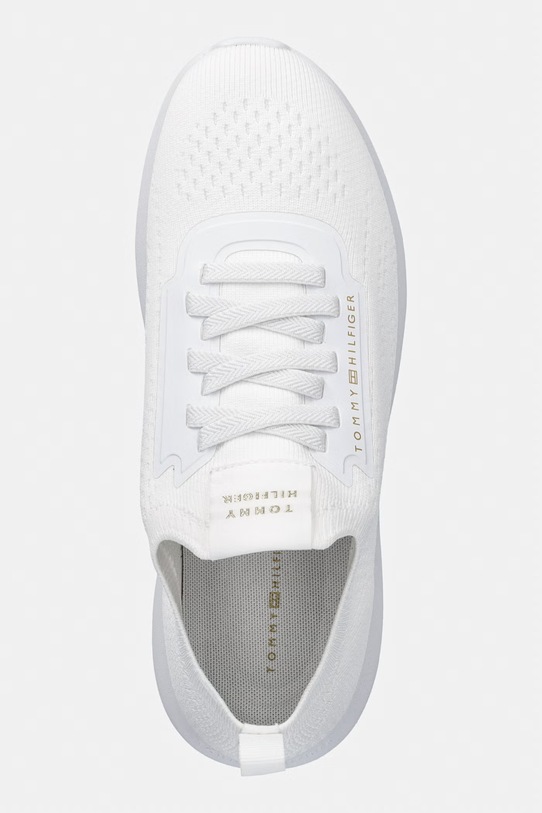 Tommy Hilfiger TH KNIT EXTRALIGHT RUNNER sneakers γυναικεία λευκό FW0FW09112