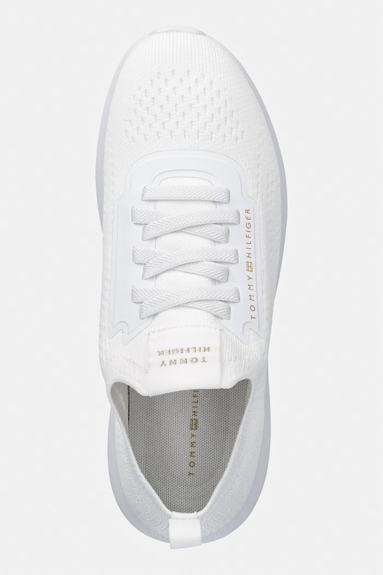 Tommy Hilfiger TH KNIT EXTRALIGHT RUNNER sneakers γυναικεία λευκό FW0FW09112