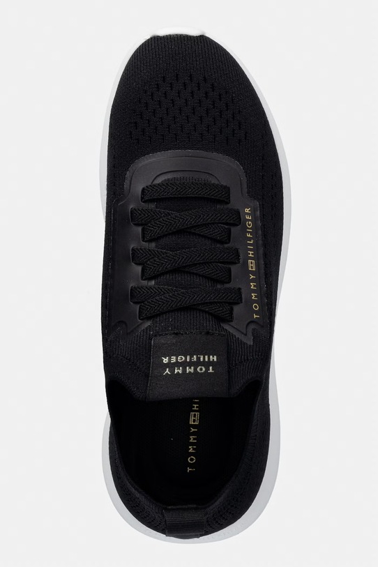Tommy Hilfiger TH KNIT EXTRALIGHT RUNNER sneakers Γυναικεία μαύρο FW0FW09112