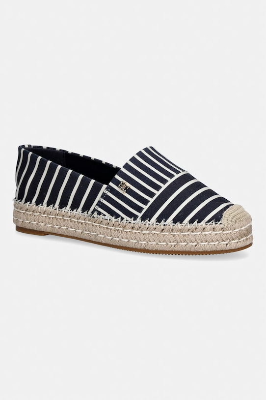 Tommy Hilfiger espadryle damskie TH PLATFORM ESPADRILLE STRIPES granatowy FW0FW09143