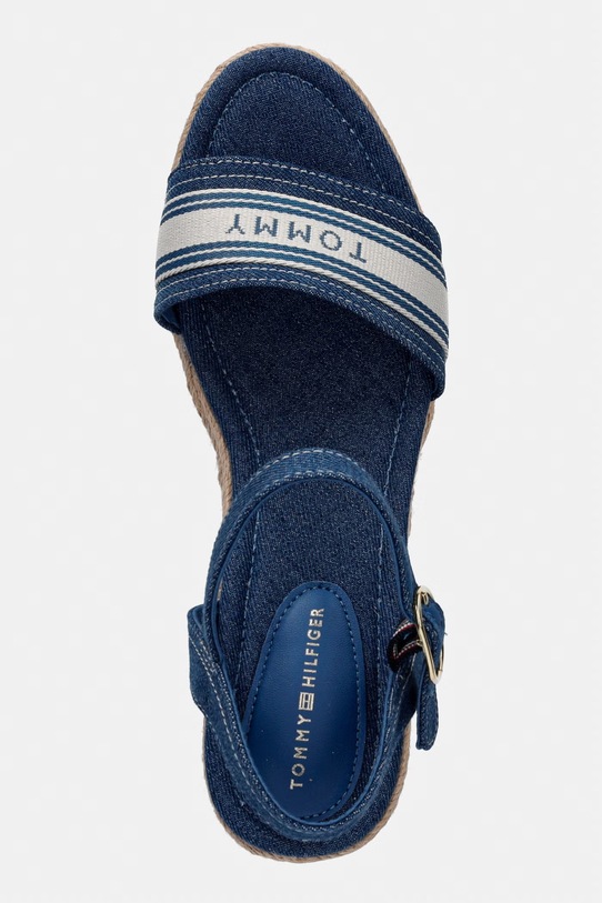 Tommy Hilfiger sandale wedges MID WEDGE ESPAD WEBBING albastru FW0FW09230
