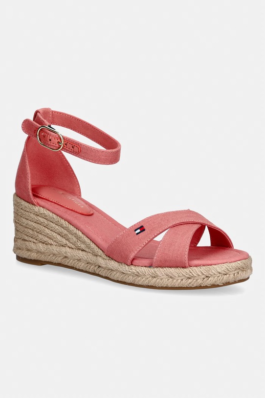 Tommy Hilfiger sandale wedges MID WEDGE ESPAD X CROSS roz FW0FW09332