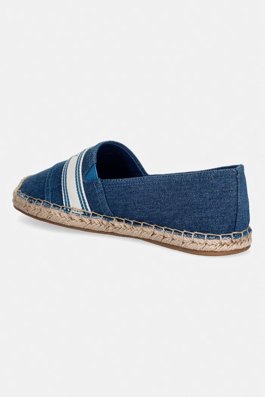 Obuwie Tommy Hilfiger espadryle damskie HILFIGER WEBBING ESPADRILLE FW0FW09334 niebieski