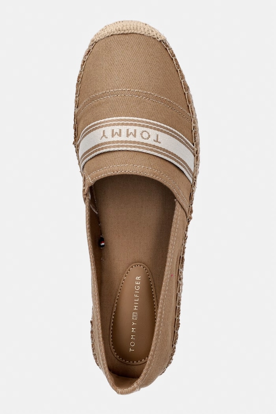 Tommy Hilfiger espadryle damskie HILFIGER WEBBING ESPADRILLE beżowy FW0FW09334
