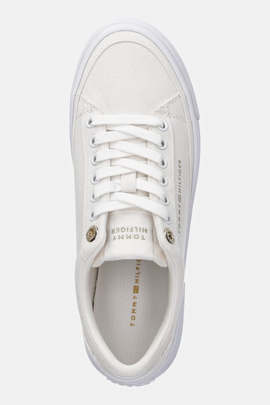 Tommy Hilfiger TH FOXING PLATFORM CANVAS tenisówki damskie beżowy FW0FW09480