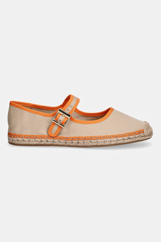 Tommy Hilfiger espadryle damskie BUCKLE MARYJANE ESPADRILLE FW0FW09239 beżowy SS26