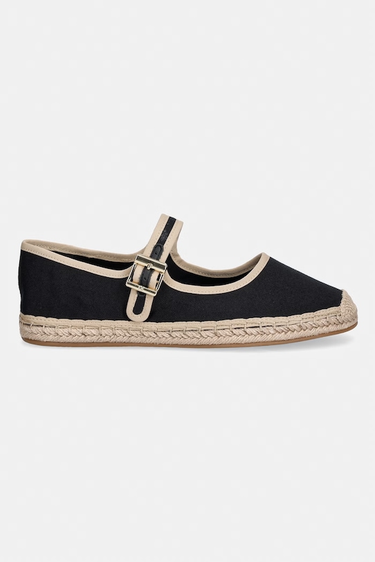 Tommy Hilfiger espadryle damskie BUCKLE MARYJANE ESPADRILLE FW0FW09239 czarny SS26