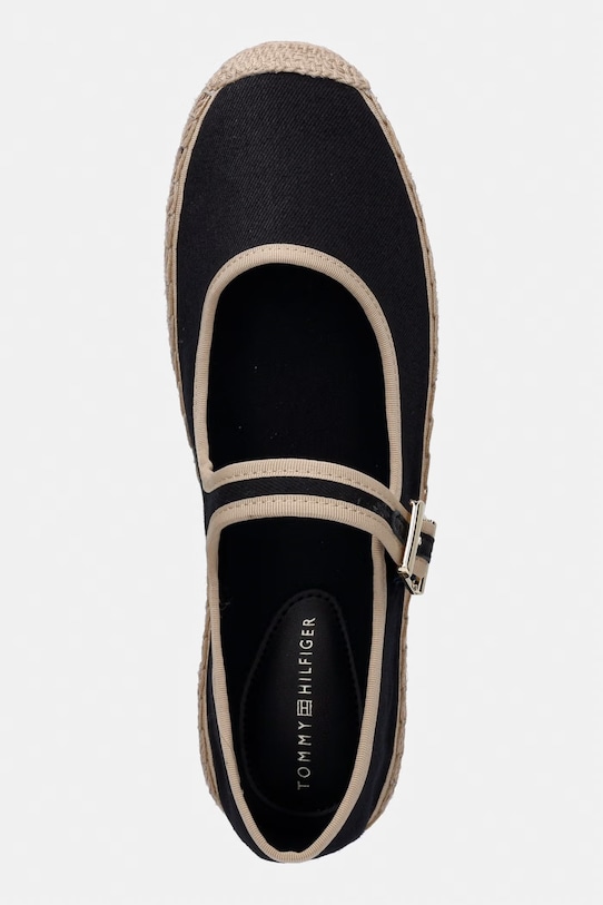 Tommy Hilfiger espadryle damskie BUCKLE MARYJANE ESPADRILLE czarny FW0FW09239