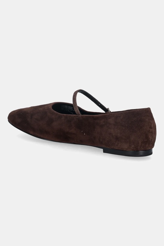Obuwie Tory Burch baleriny zamszowe Mary Jane Ballet 166106.200 brązowy