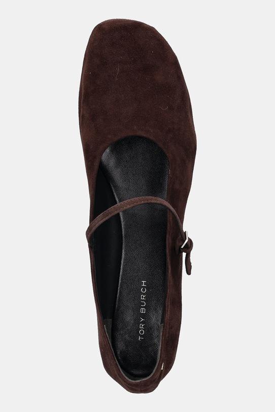 Замшеві балетки Tory Burch Mary Jane Ballet коричневий 166106.200