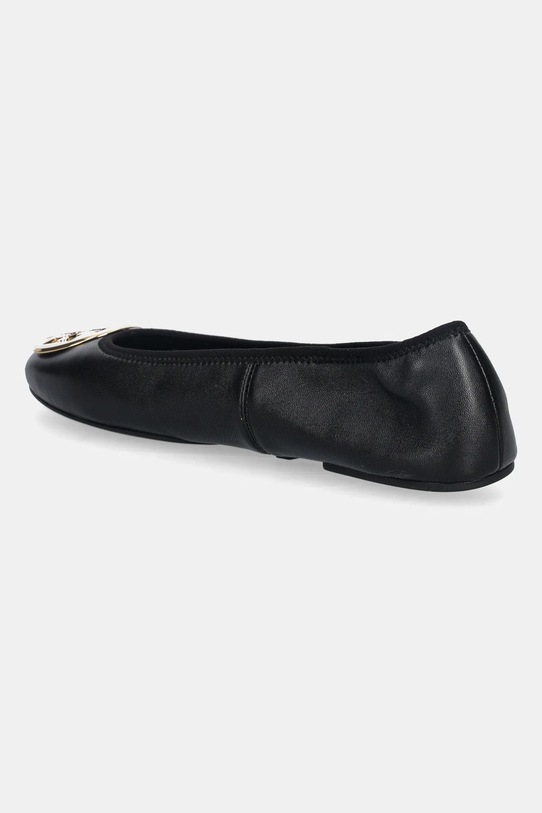 Obuwie Tory Burch baleriny skórzane Reva Travel Ballet 177201.013 czarny