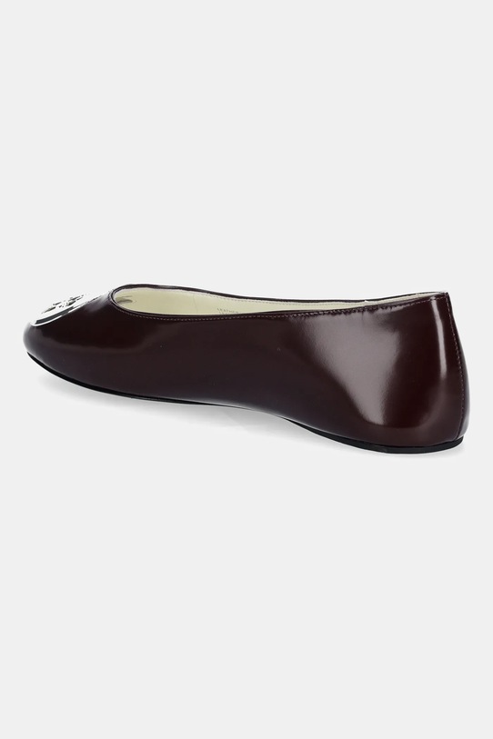 Obuwie Tory Burch baleriny skórzane Reva Ballet 178957.600 bordowy