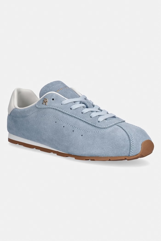 Tommy Hilfiger TH BELLA LOW RUNNER SUEDE tenisky dámske semišové modrá FW0FW09189