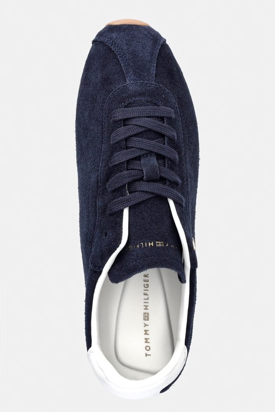 Tommy Hilfiger TH BELLA LOW RUNNER SUEDE sneakers pentru femei. din piele întoarsă bleumarin FW0FW09189
