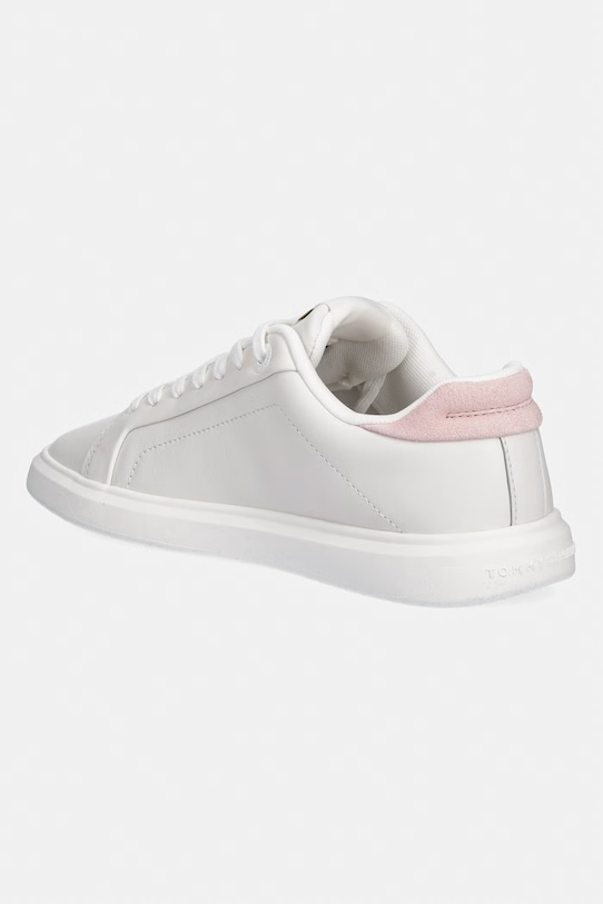 Obuwie Tommy Hilfiger TH ICON COURT SCRIPT sneakersy damskie skórzane FW0FW09363 biały