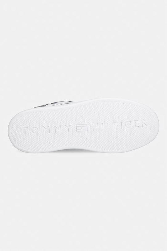 Tommy Hilfiger TH ICON COURT SCRIPT sneakersy damskie skórzane FW0FW09363 granatowy