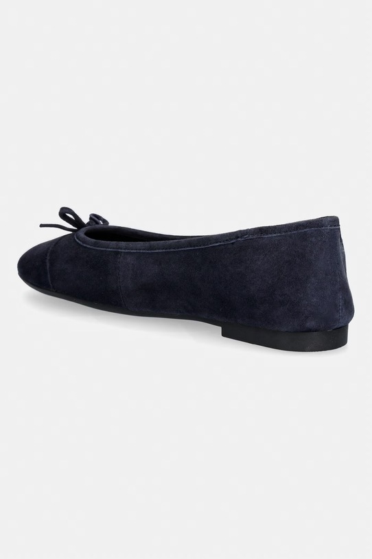 Obuwie Tommy Hilfiger baleriny zamszowe HILFIGER SUEDE BALLERINA FW0FW09357 granatowy