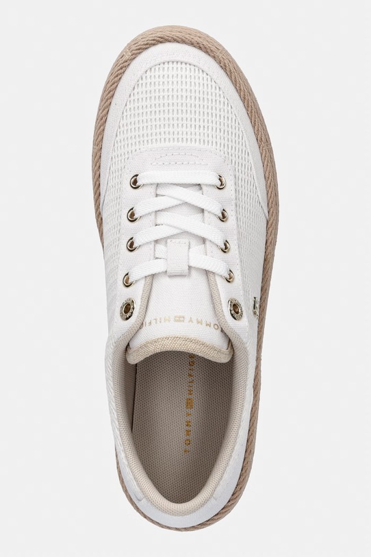 Tommy Hilfiger TH FOXING PLATFORM ROPE tenisówki damskie biały FW0FW09173
