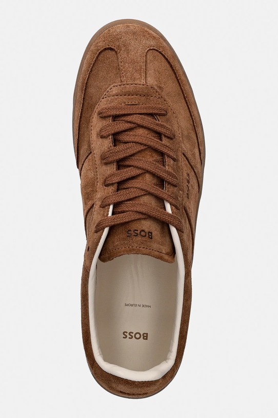 Σουέτ sneakers BOSS Brenta καφέ 50536645.228