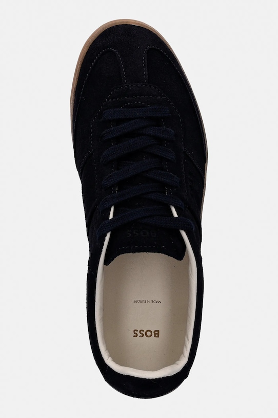 Semišové tenisky BOSS Brenta tmavomodrá 50536645.401