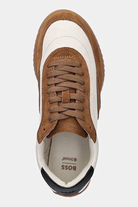 BOSS sneakersy skórzane Carlynn beżowy 50552462.260