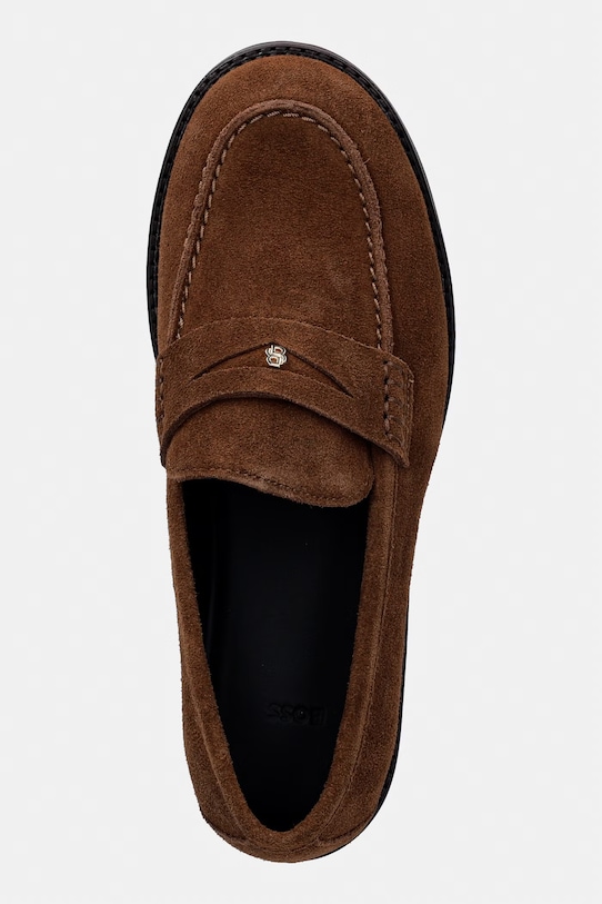 BOSS mokasyny zamszowe Eleri brązowy 50557646.211