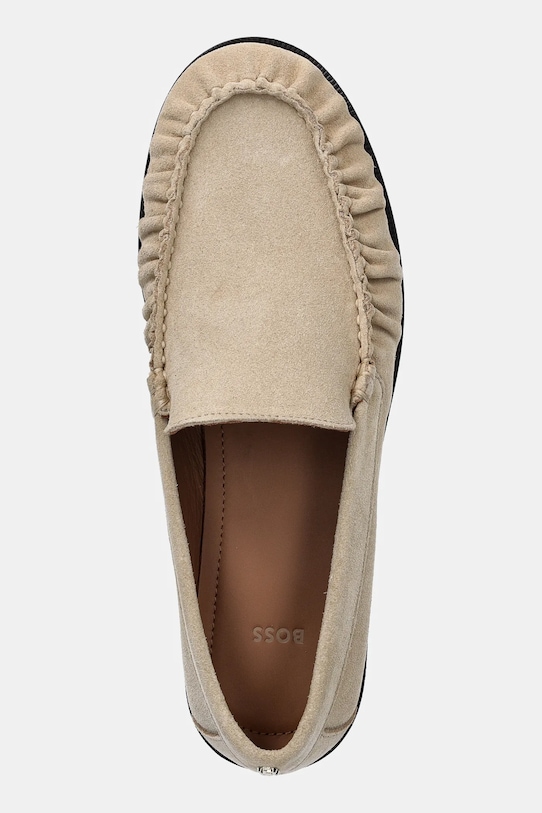 BOSS mokasyny zamszowe Lycia beżowy 50557678.275