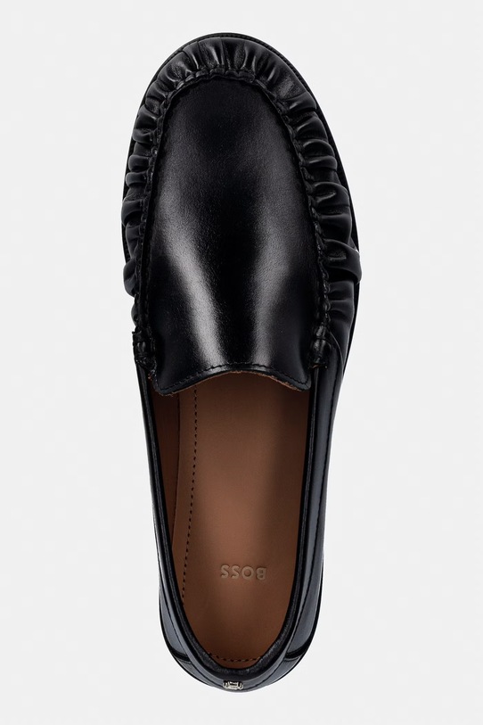 BOSS mokasyny skórzane Lycia czarny 50557685.001