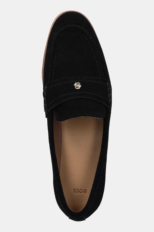 BOSS mokasyny zamszowe Helyan czarny 50564752.001