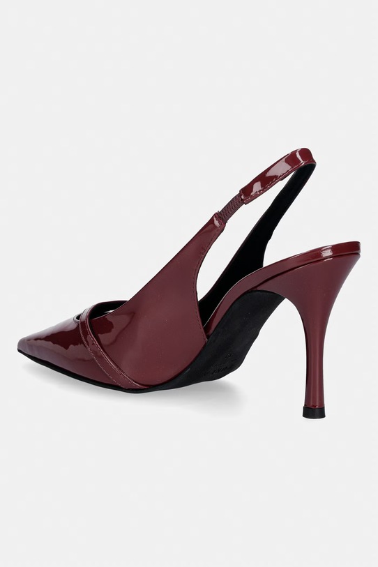 Obuwie Furla szpilki skórzane Sfera Slingback YK87SFE.X70000.26700 bordowy