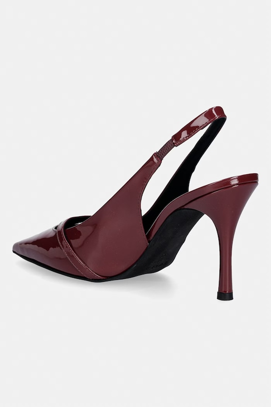 Obuwie Furla szpilki skórzane Sfera Slingback YK87SFE.X70000.26700 bordowy