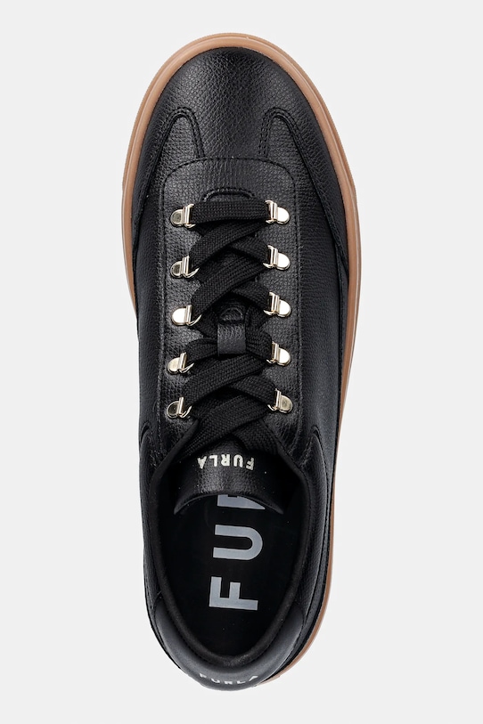 Furla sneakersy skórzane Enjoy Lace-Up Sneaker czarny YK76ENJ.BX4397.O6000