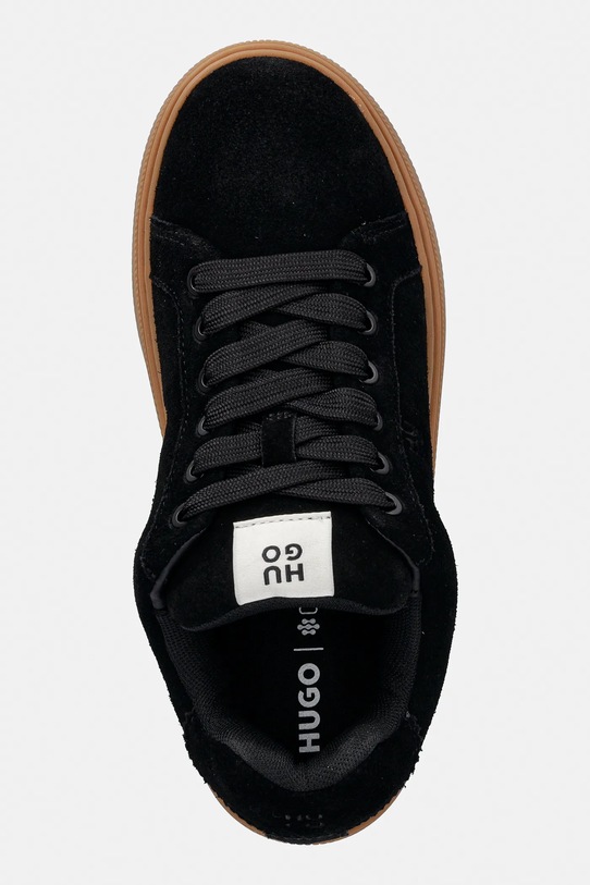 Замшевые кроссовки HUGO Lyzz чёрный 50557844.001