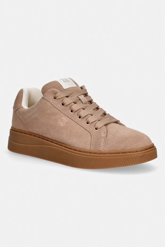 HUGO sneakersy zamszowe Lyzz pozostałe beżowy 50557844.231