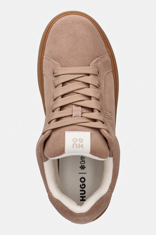 HUGO sneakersy zamszowe Lyzz beżowy 50557844.231