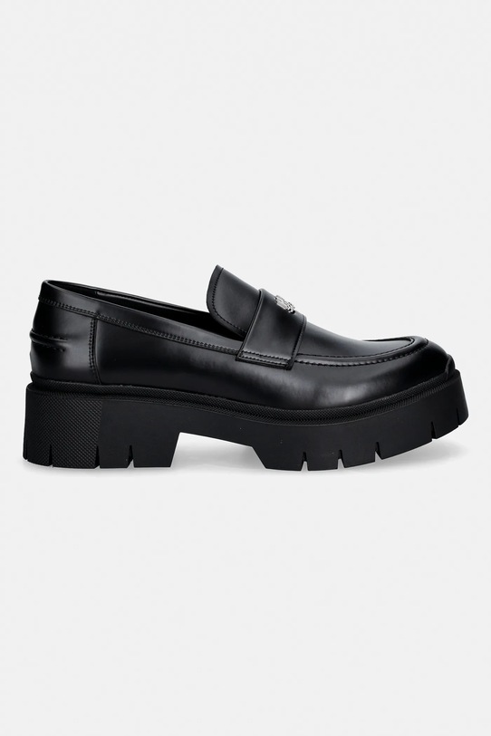 Μοκασίνια HUGO Kris 50557736.001 μαύρο SS26