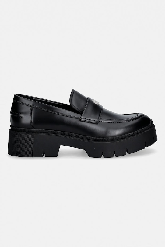 Μοκασίνια HUGO Kris 50557736.001 μαύρο SS26