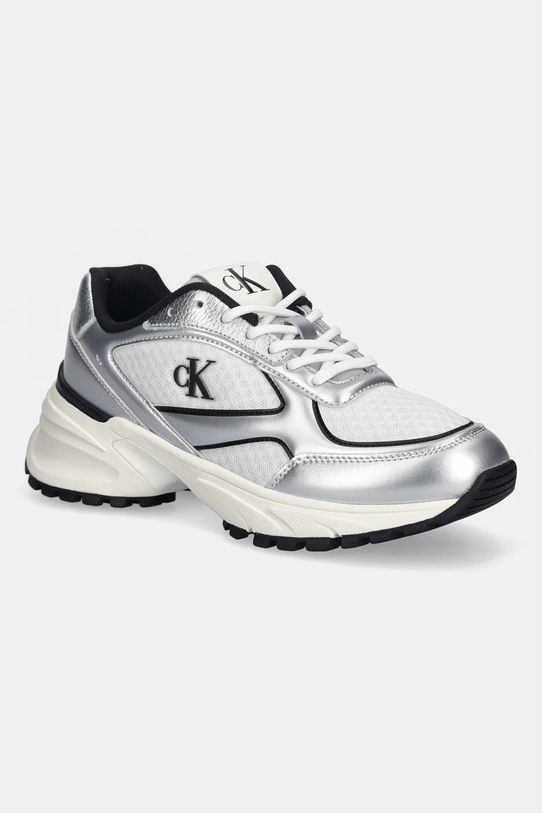 Calvin Klein sneakersy HIKE RUNNER LACE UP MESH MIX MET syntetyczny szary YW0YW02063