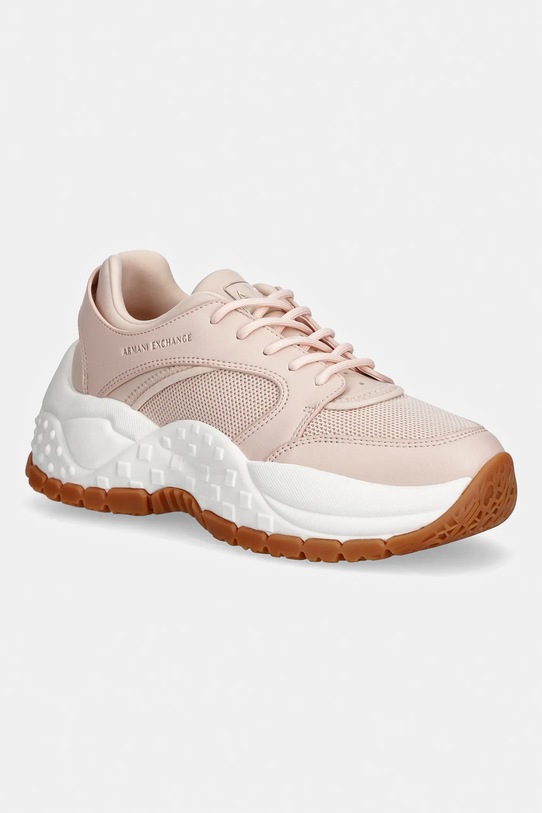 Tenisice Armani Exchange tekstil roza XW002227.AF21430.U4104