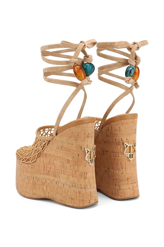 Obuwie Naked Wolfe sandały Iris Iris.Camel beżowy