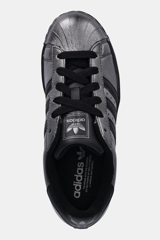 Δερμάτινα αθλητικά παπούτσια adidas Originals Superstar II ασημί IH1598