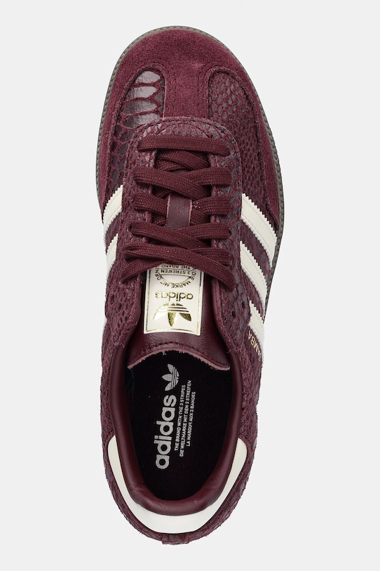 Kožené tenisky adidas Originals Samba Og burgundské IH3979