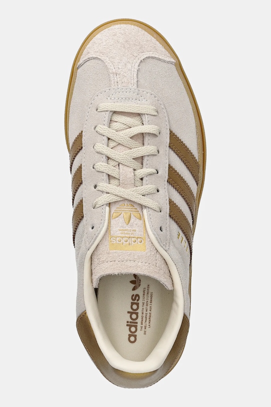 adidas Originals sneakersy zamszowe Gazelle Bold beżowy IH6781