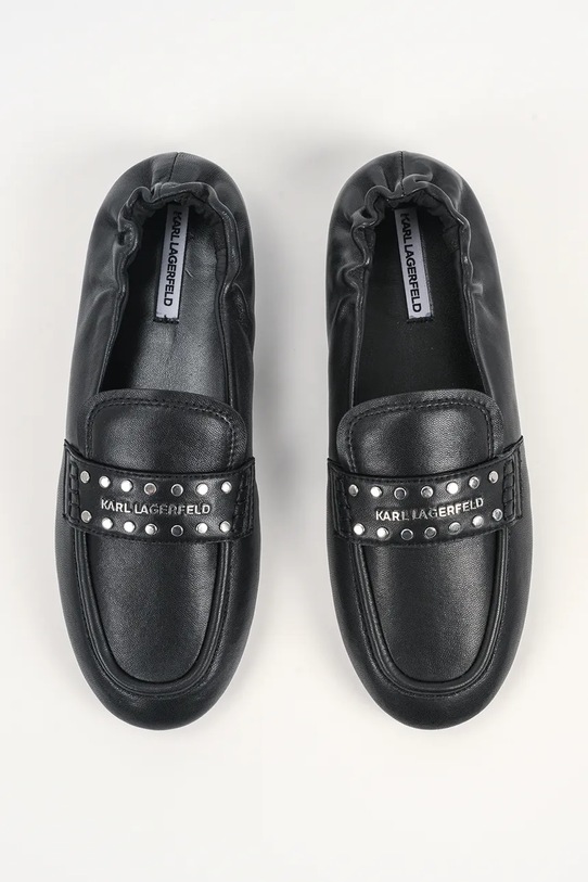 Karl Lagerfeld mokasyny skórzane MARLEE czarny KL41311.00S